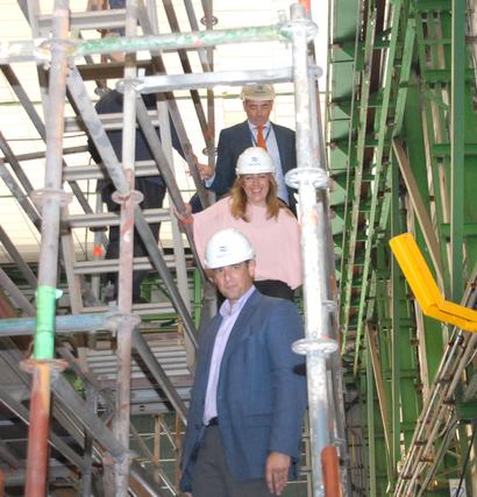 Díaz también visitó el astillero de San Fernando.

Foto: Rioja