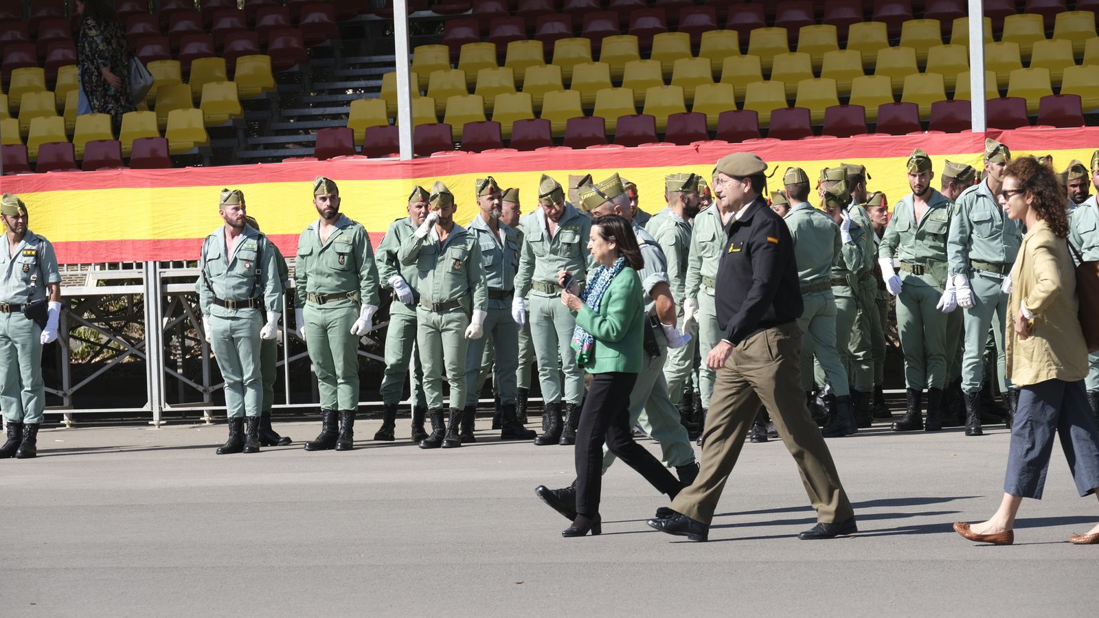 Imágenes de la visita de la Ministra de Defensa Margarita Robles a la Brigada Alfonso XIII de La Legión