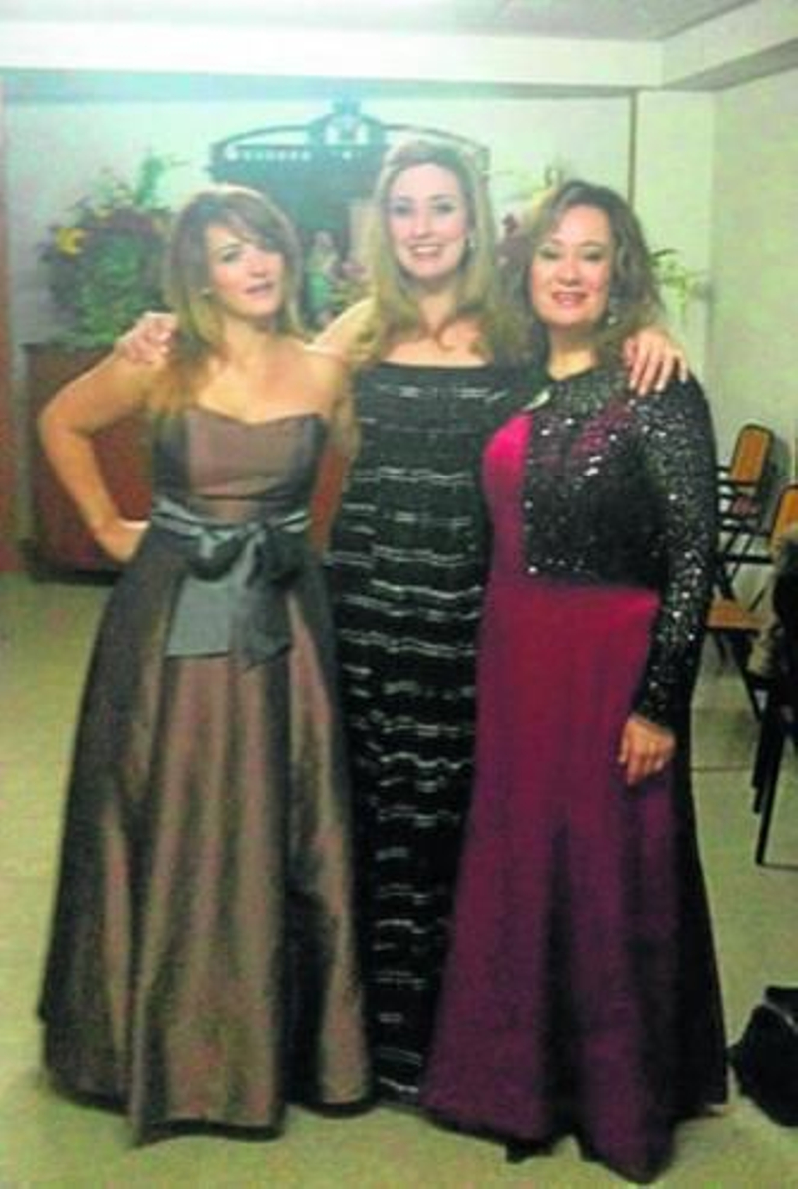 De izquierda a derecha, Lourdes San Miguel, Rosina Montes y Dolores Leal.