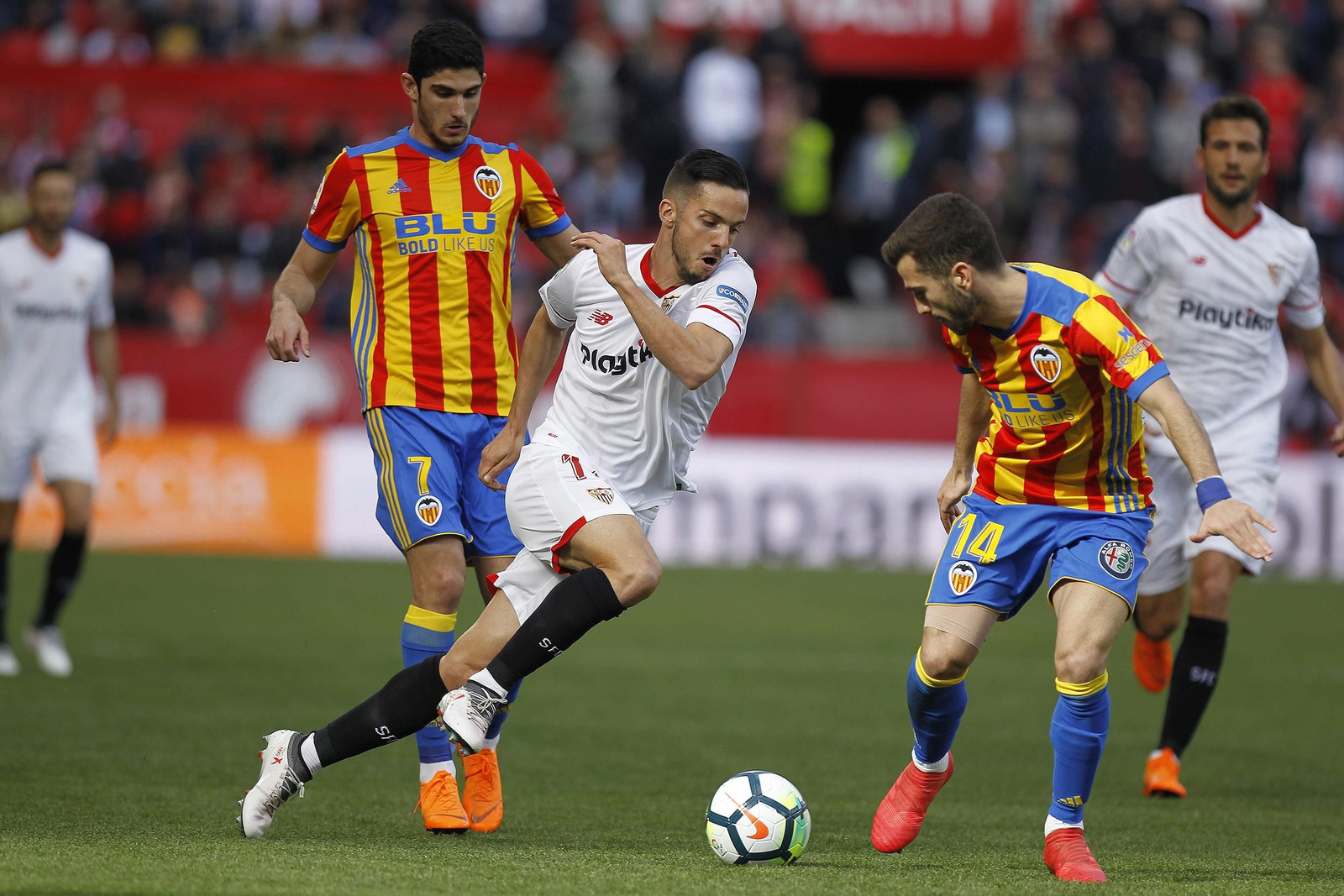 El Sevilla FC-Valencia, en imágenes