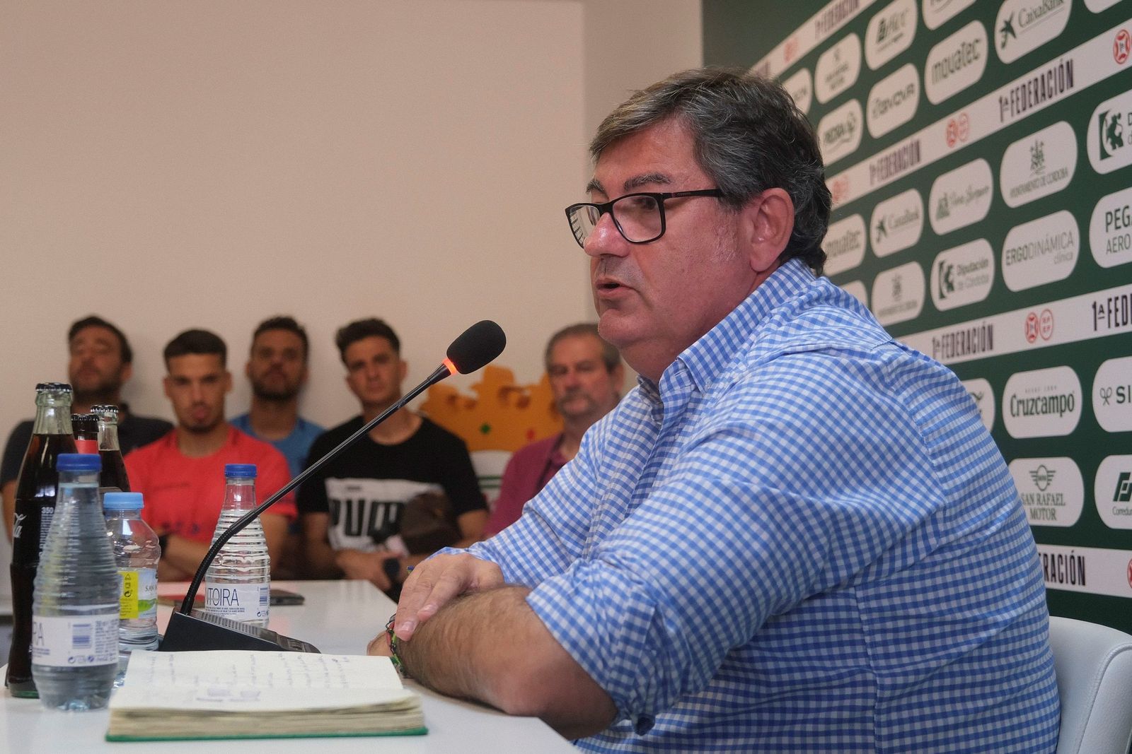 Javier González Calvo, el día de su despedida como consejero delegado del Córdoba CF.
