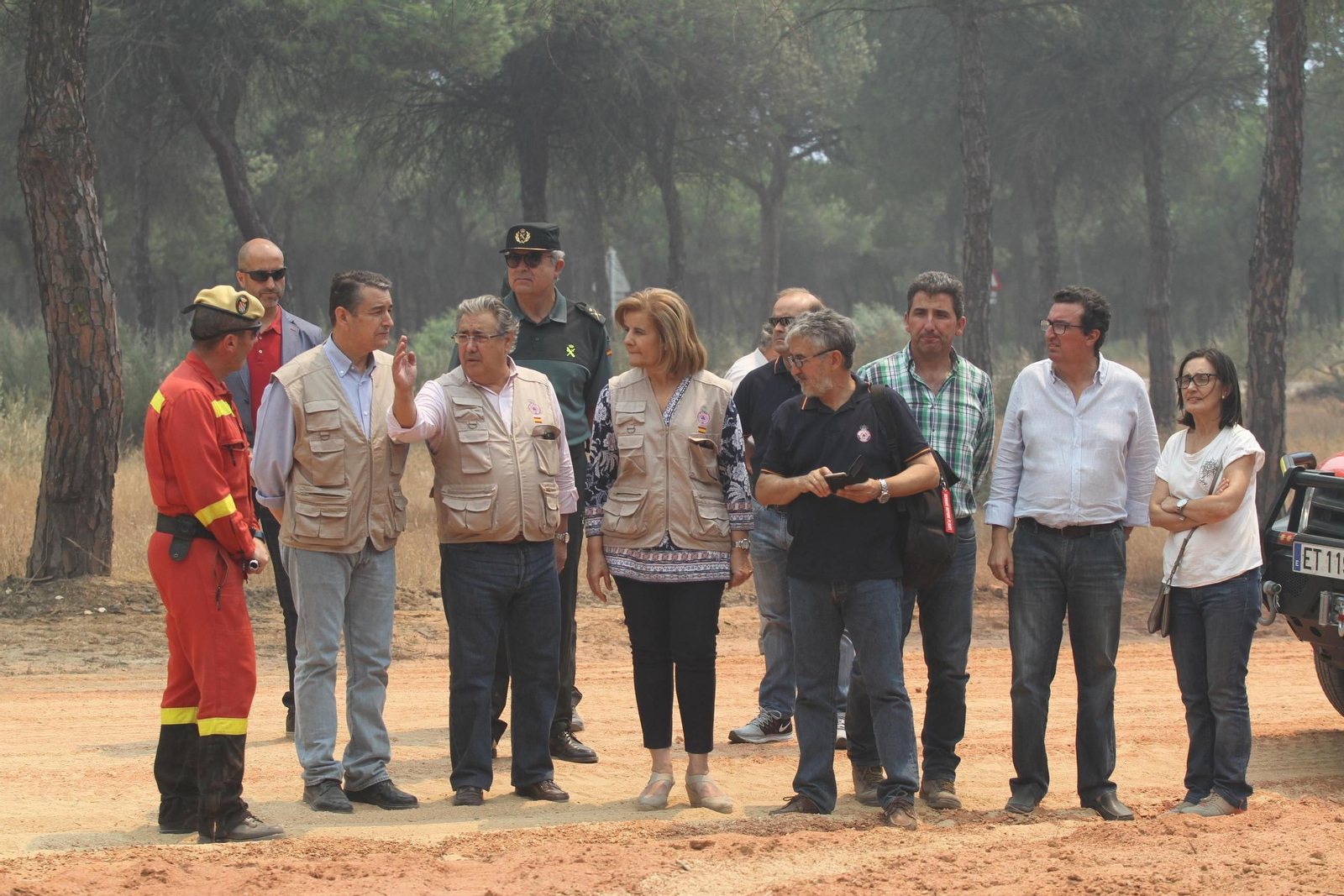 Las imágenes del incendio en Moguer y Mazagón