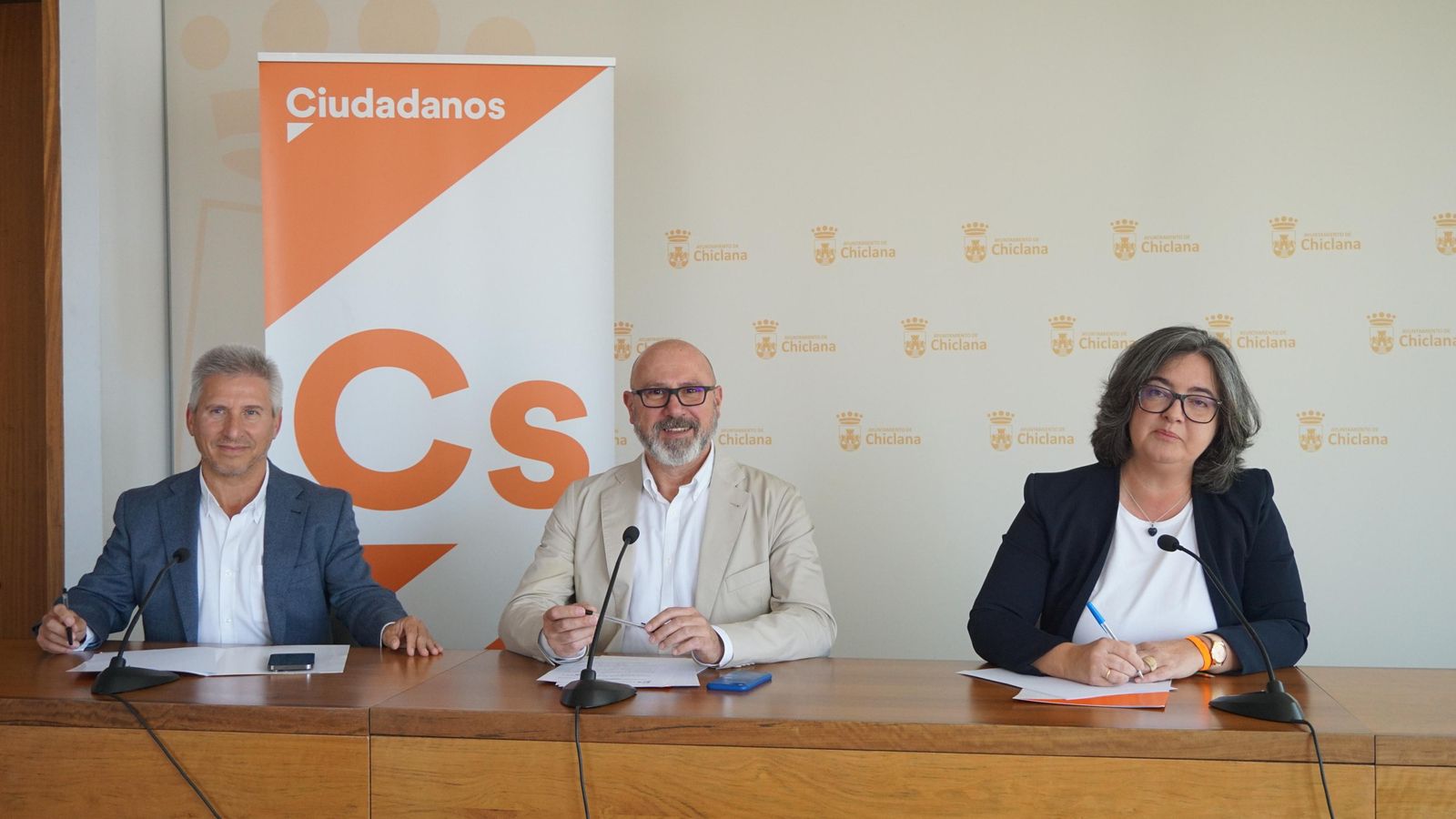 Los concejales del Grupo Municipal de Ciudadanos en el Ayuntamiento de Chiclana.