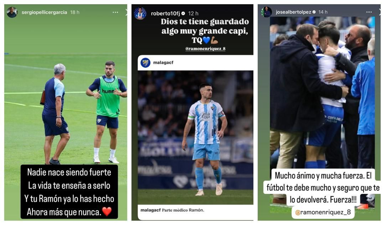 Mensajes de apoyo a Ramón