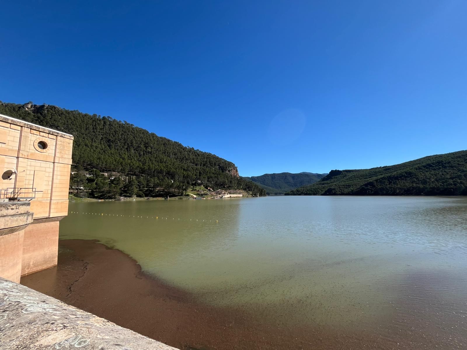 Pantano del Tranco a finales de febrero.