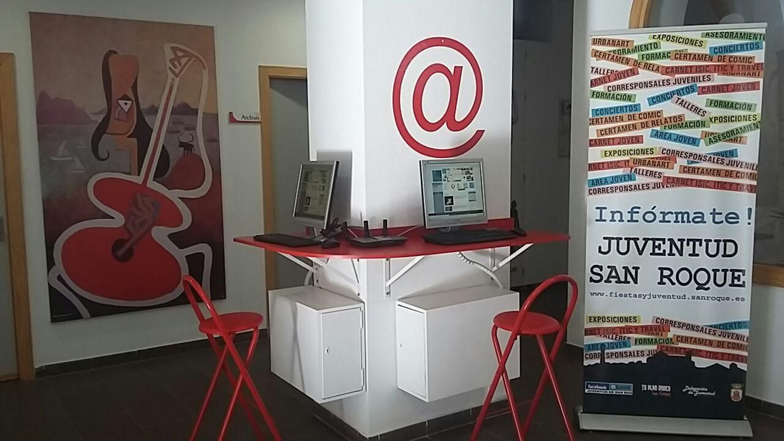 Una parte del Espacio Joven de San Roque.