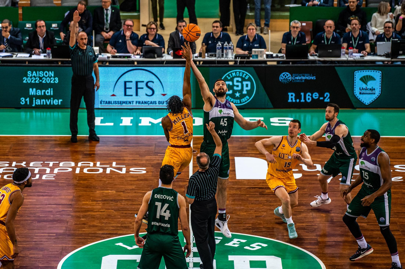 El Limoges-Unicaja, en fotos