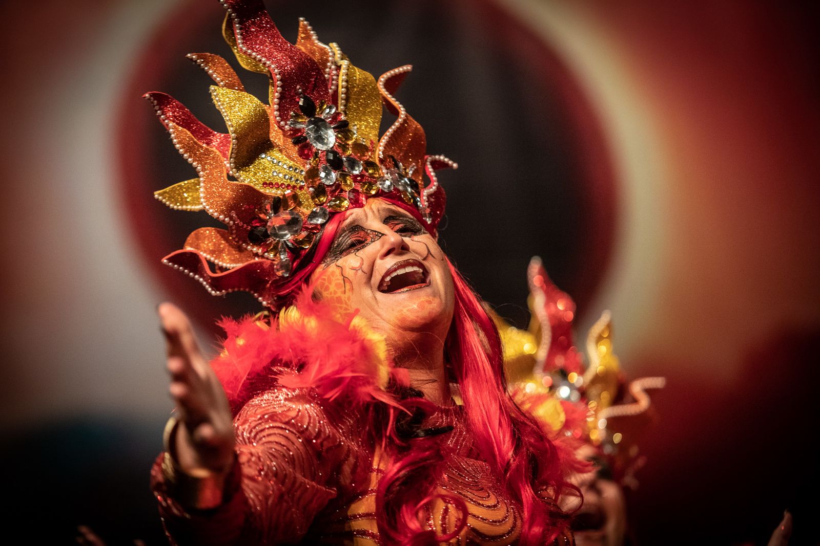 La comparsa de Isla Cristina 'Eterna' durante su actuación