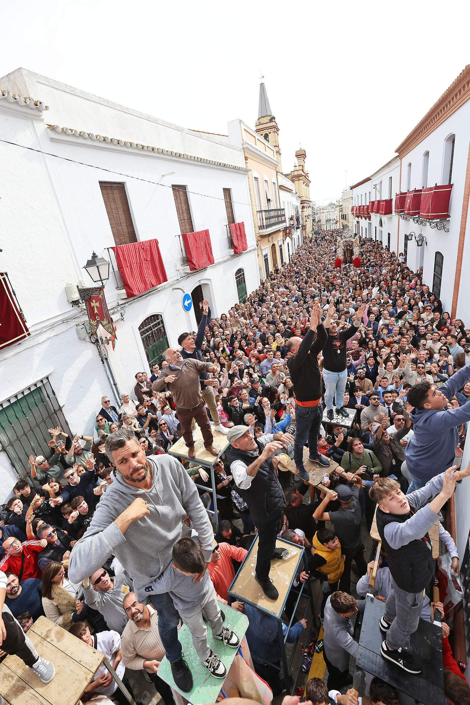Imágenes de las tiradas de San Antonio Abad en Trigueros