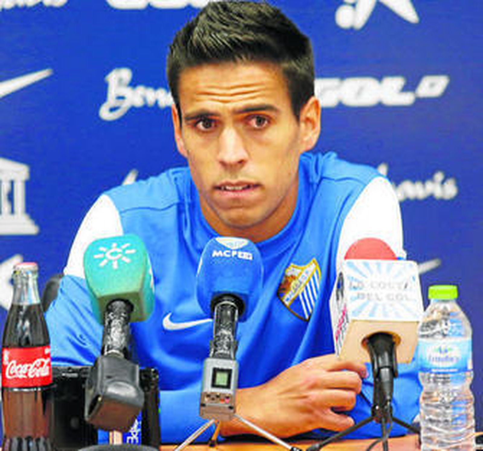 Recio, en una rueda de prensa.