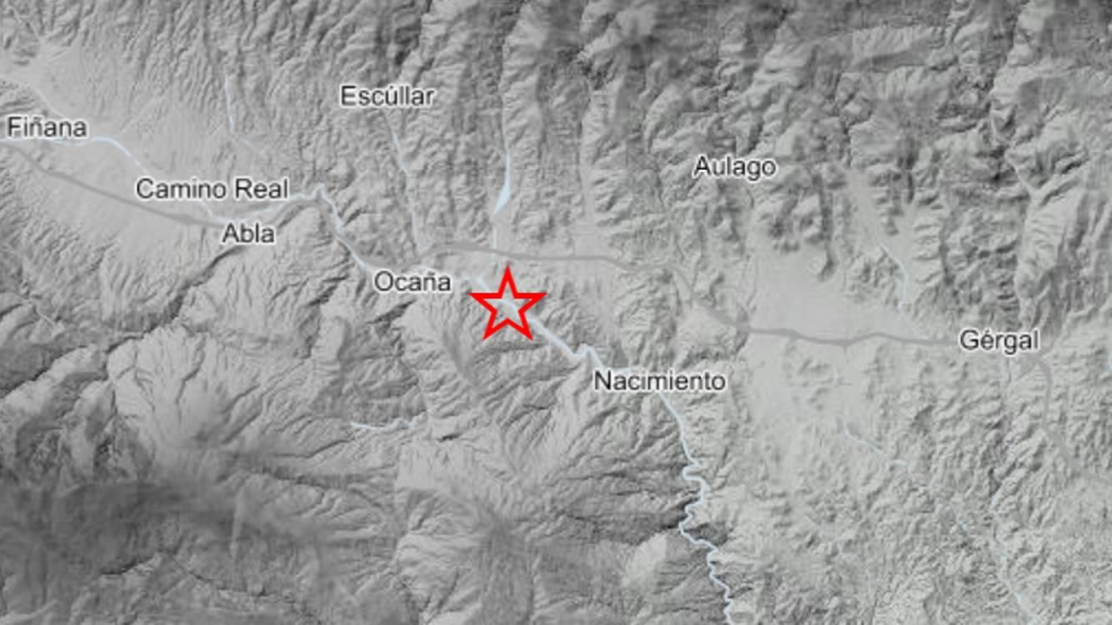 Epicentro del terremoto ubicado en Las Tres Villas este viernes 20 de septiembre.