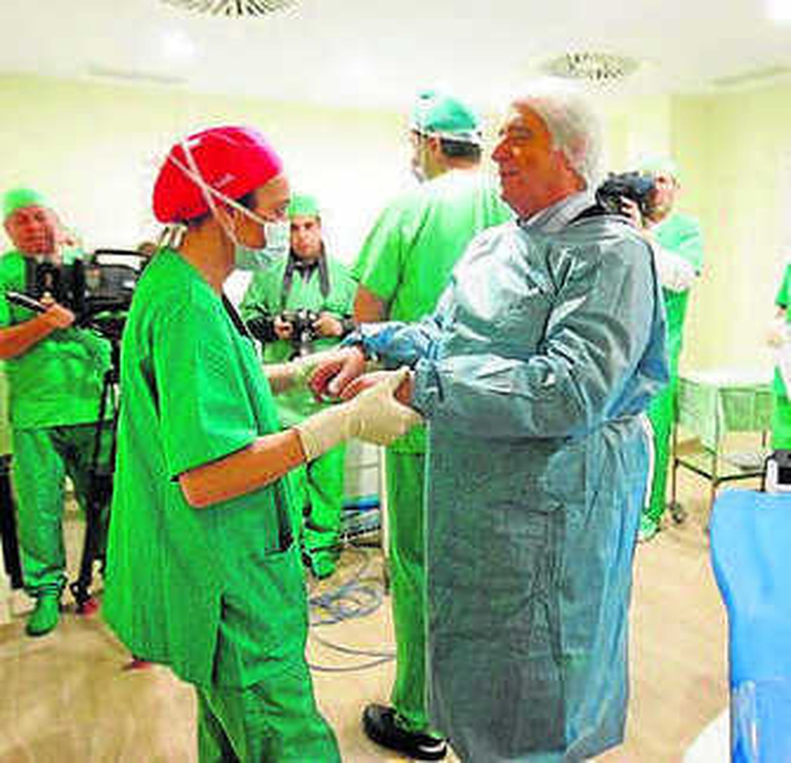 Paciente antes de una operación.