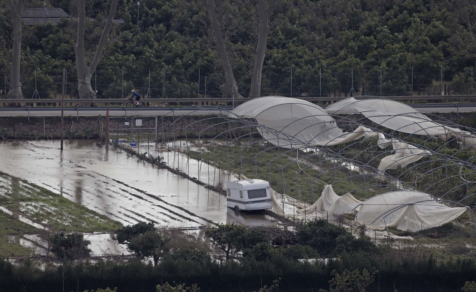 San Martín del Tesorillo después de la borrasca Marta, en imágenes