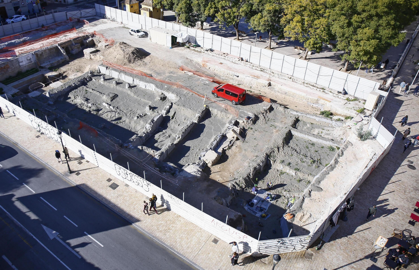 Imagen cenital de la parcela de los antiguos cines Astoria y Victoria.
