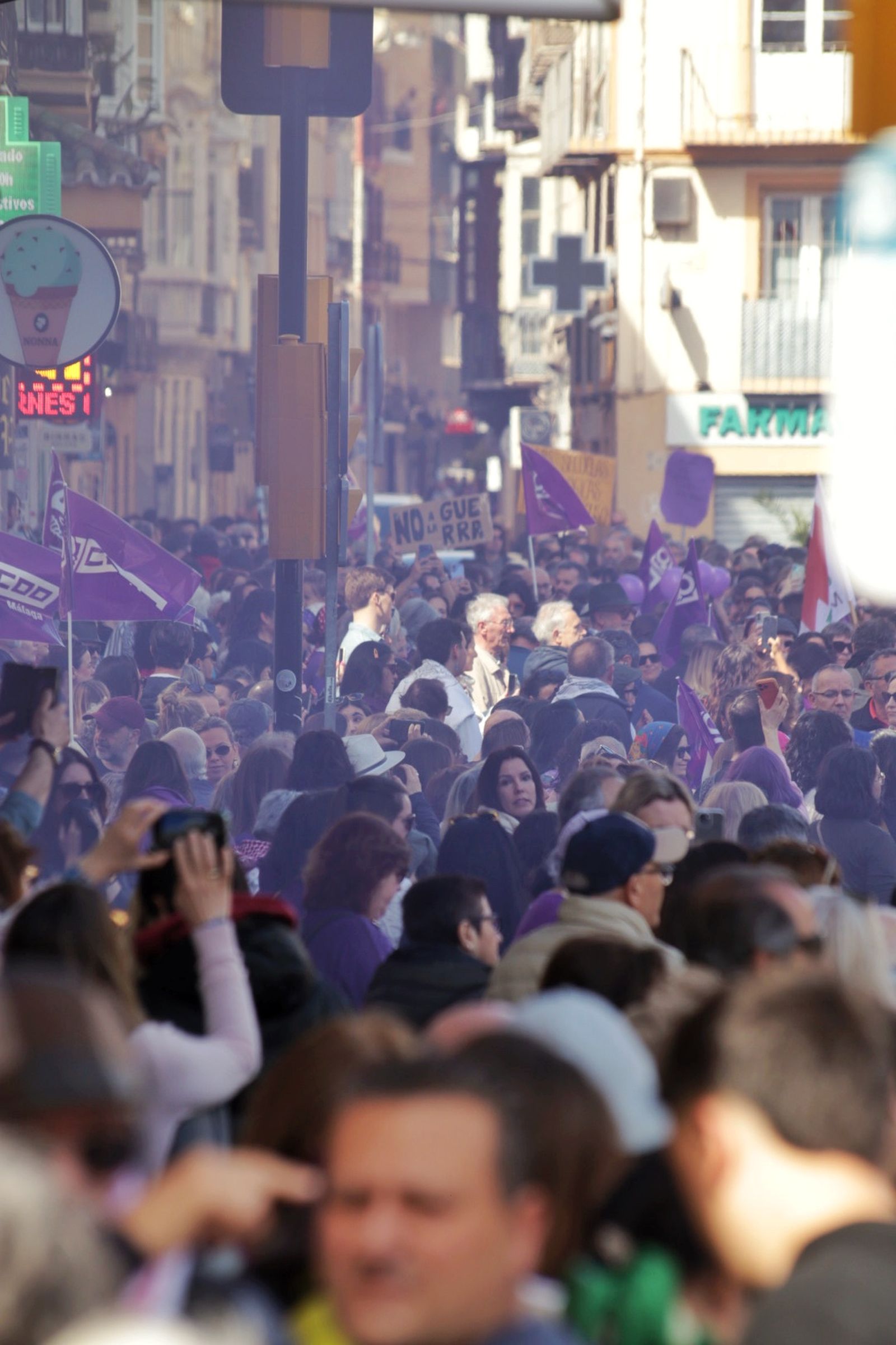La manifestación del 8M en Málaga, en fotos