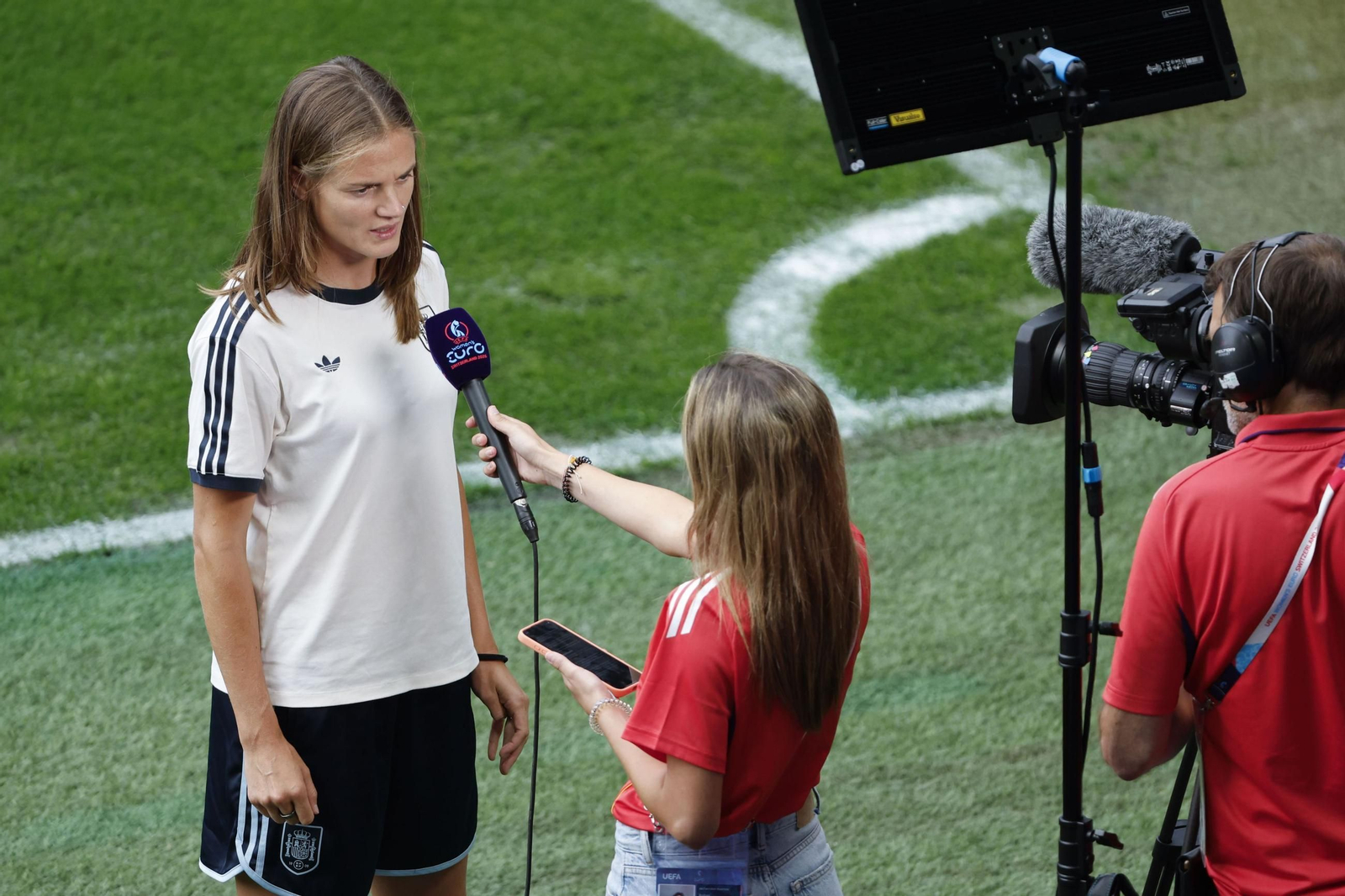 Las fotos de España antes de la final de la Eurocopa femenina