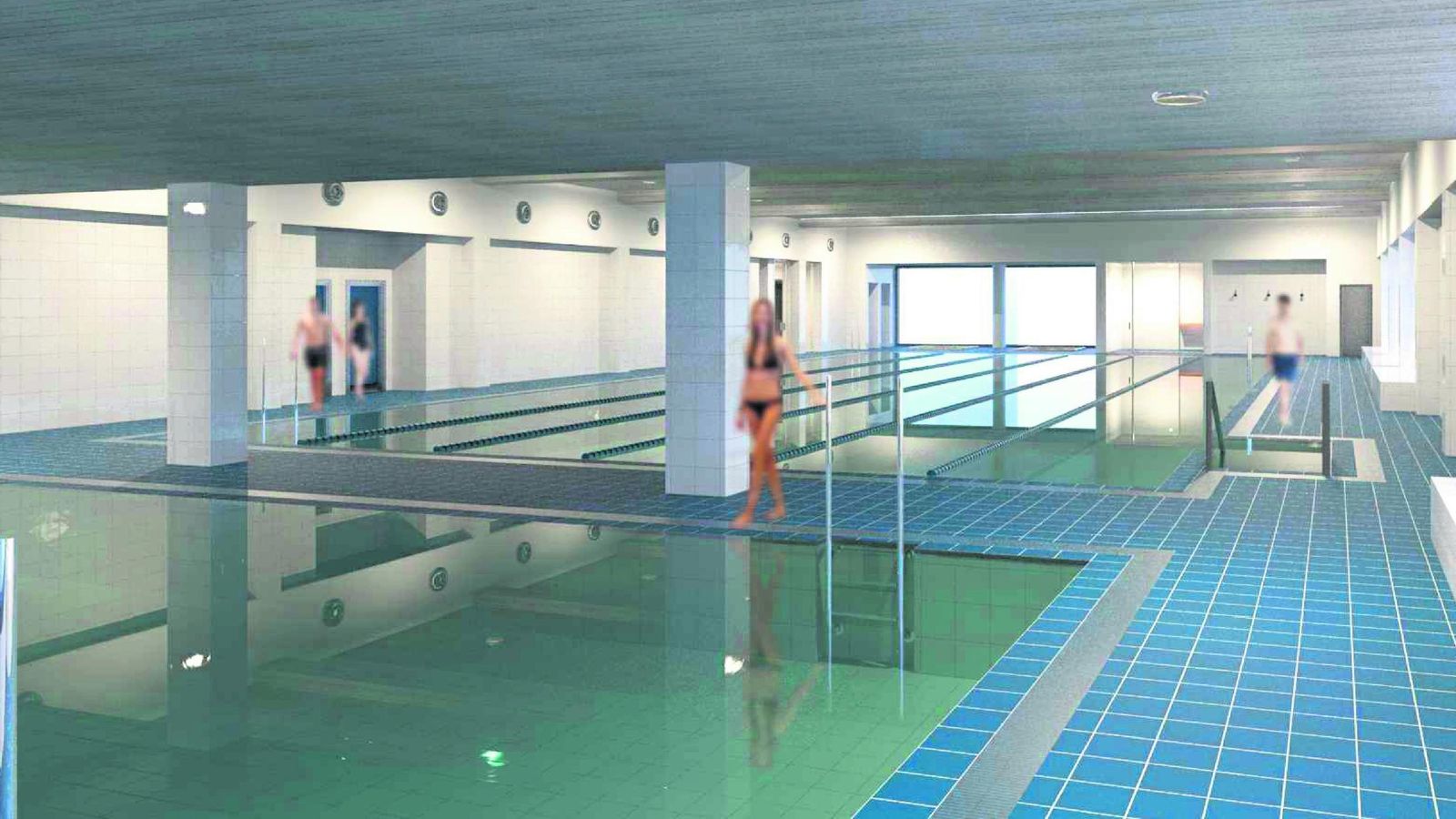 Recreación del interior del complejo.