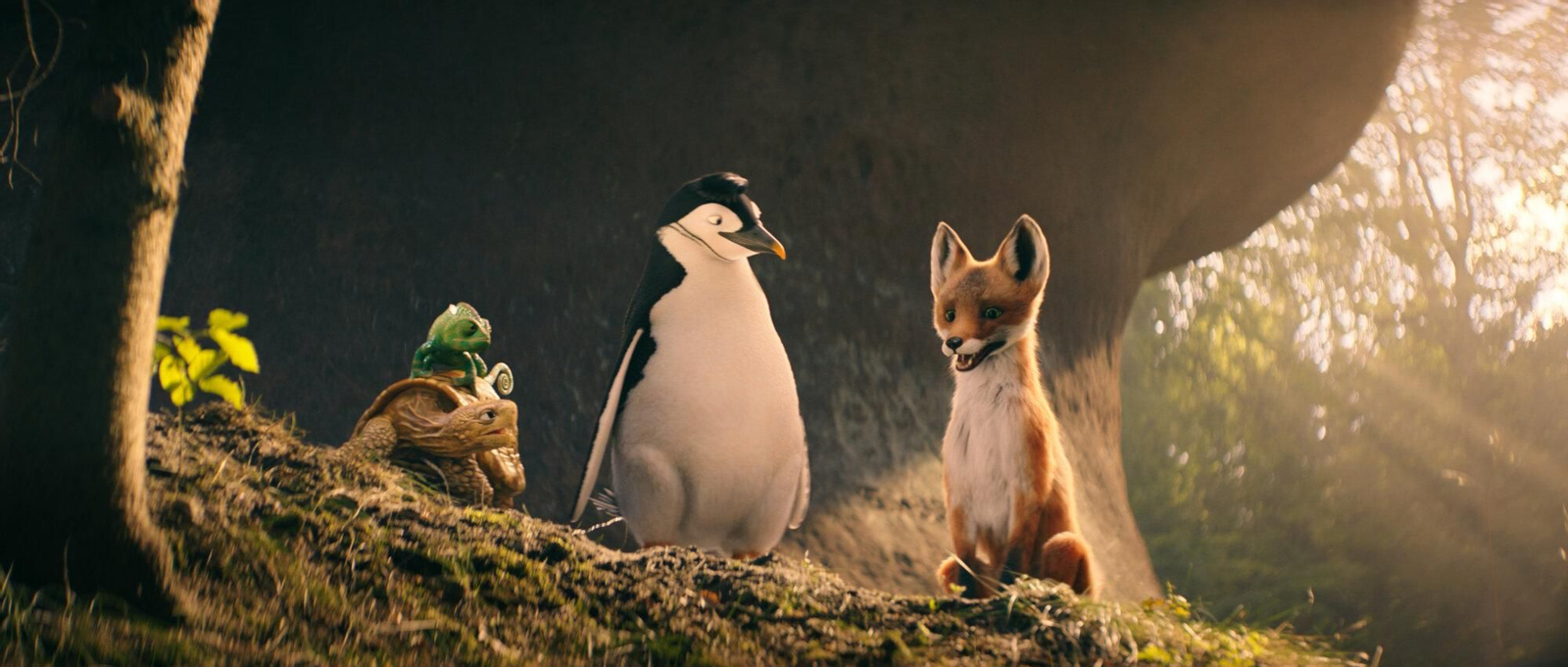 Algunos de los animales parlantes que protagonizan la cinta.