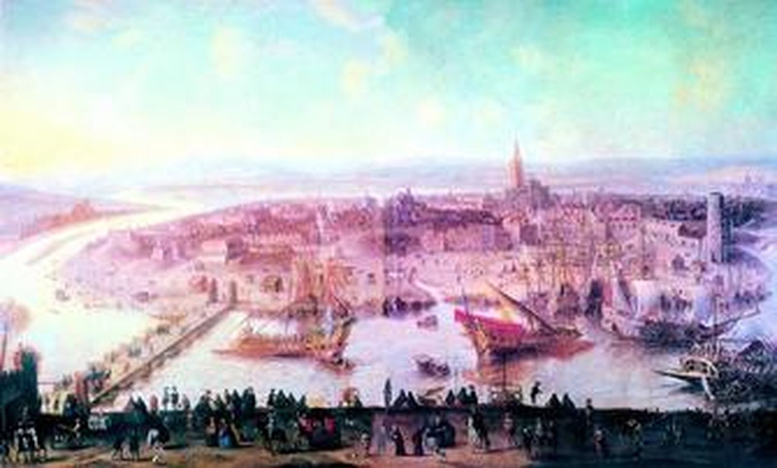 'Vista de Sevilla', lienzo anónimo adquirido el pasado verano por la Fundación Focus Abengoa y expuesto en su Centro Velázquez.