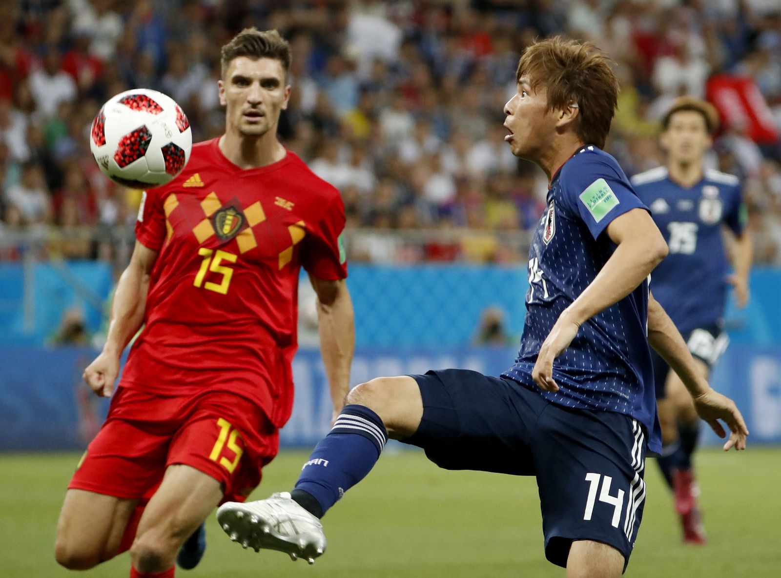 Las imágenes del Bélgica-Japón