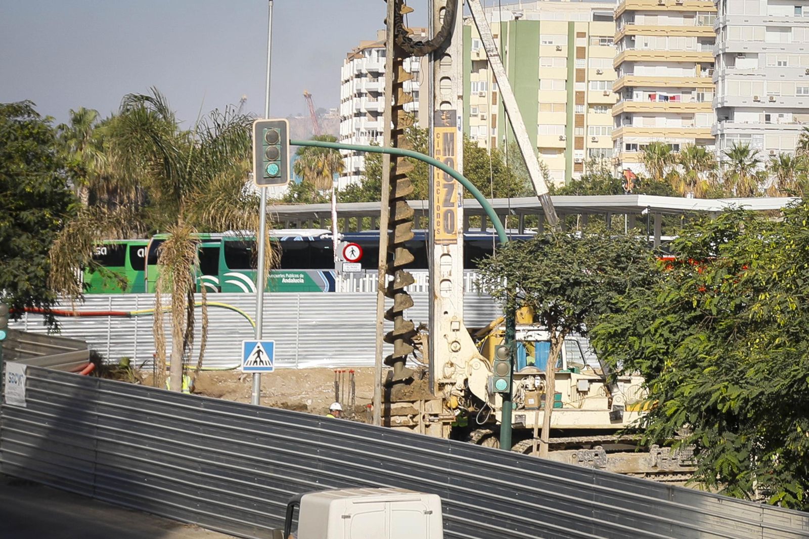 Imágenes del desmantelamiento de la estación intermodal