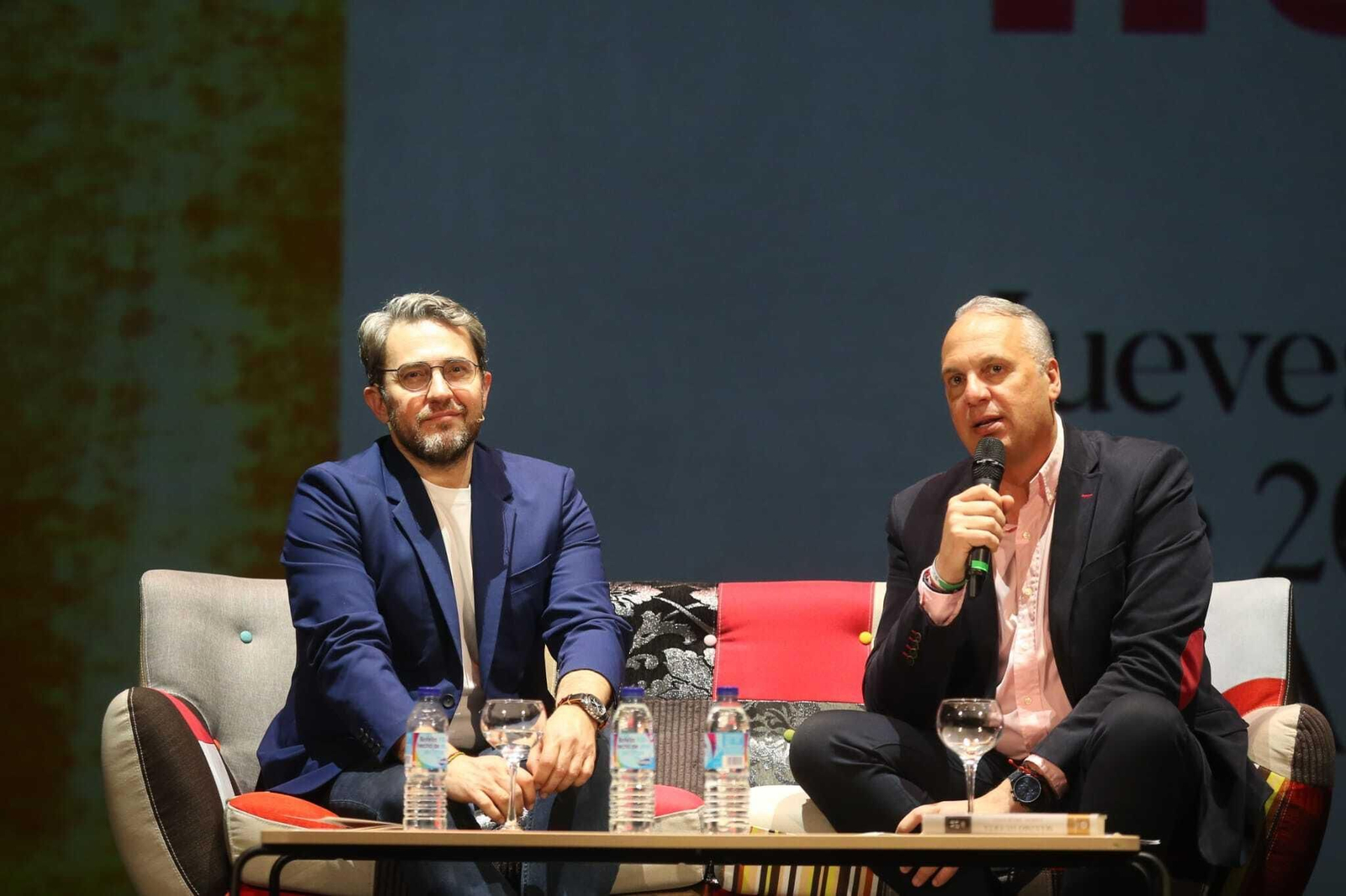 Máximo Huerta y Juan Carlos Ruiz Boix, este jueves.