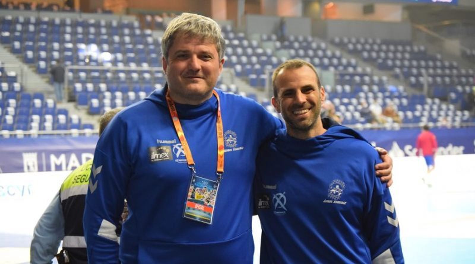 Paco Bustos, junto a Miguel Ángel Moriana.