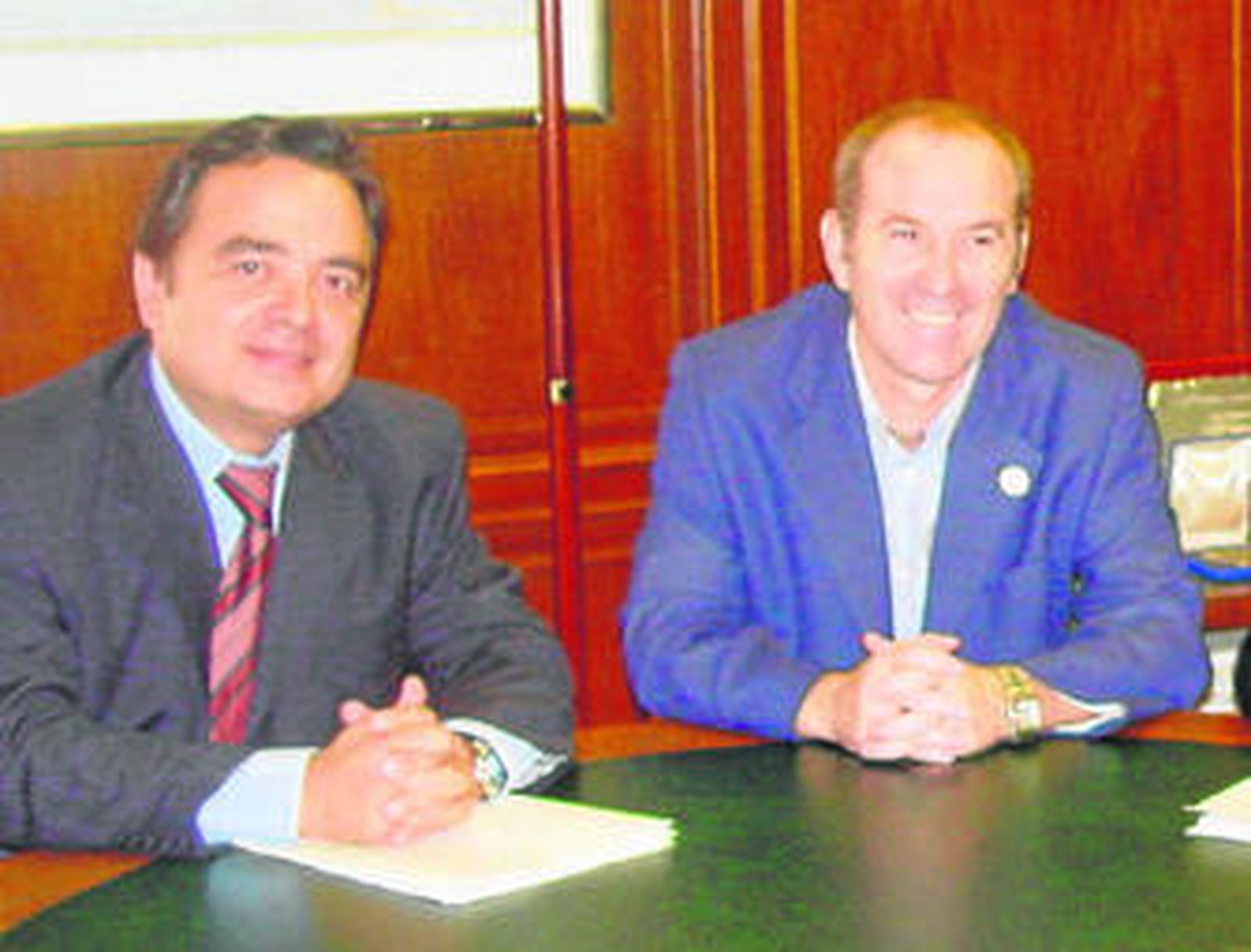 Paco Iglesias y Luis Pérez Montoya cuando estaban al frente del Patronato.