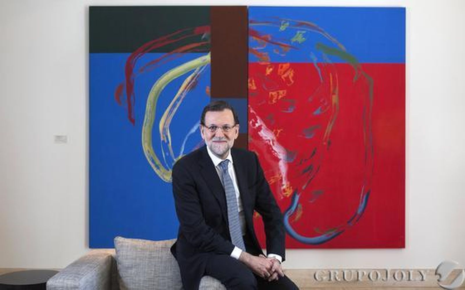 Las imágenes de la entrevista a Mariano Rajoy en la Moncloa