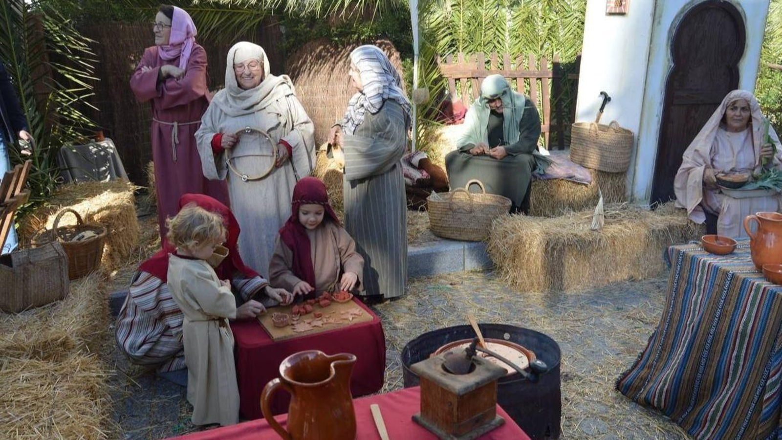 Una escena del belén viviente de Medina-Sidonia en ediciones pasadas