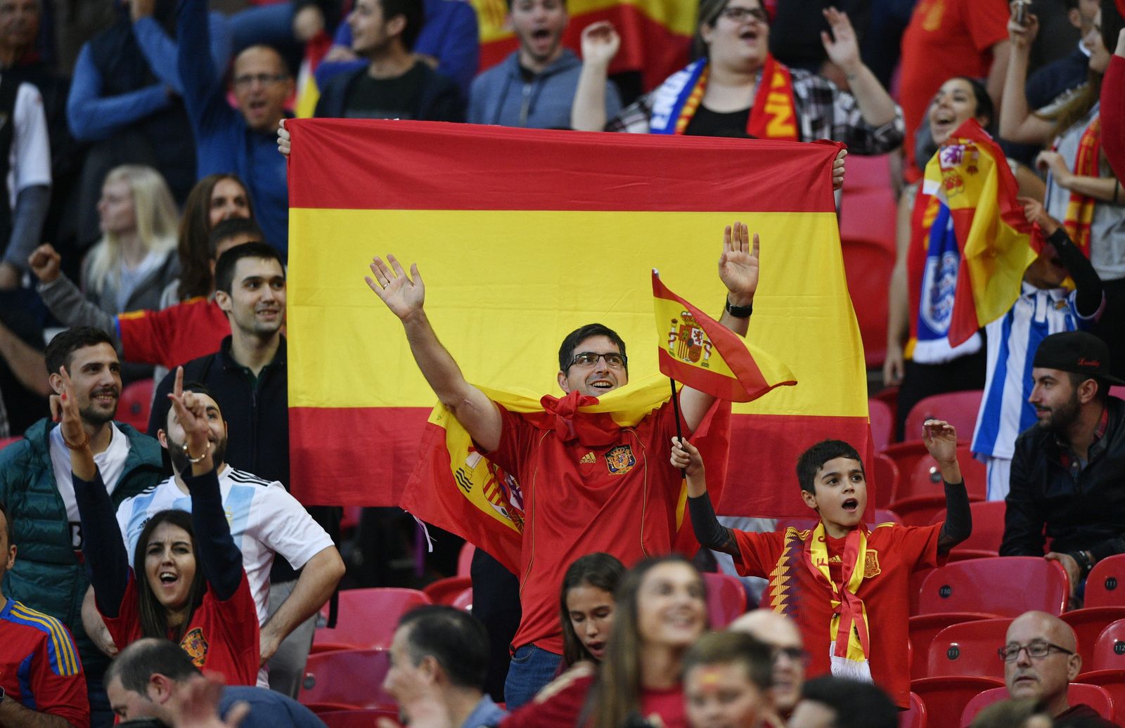 Las imágenes del Inglaterra-España