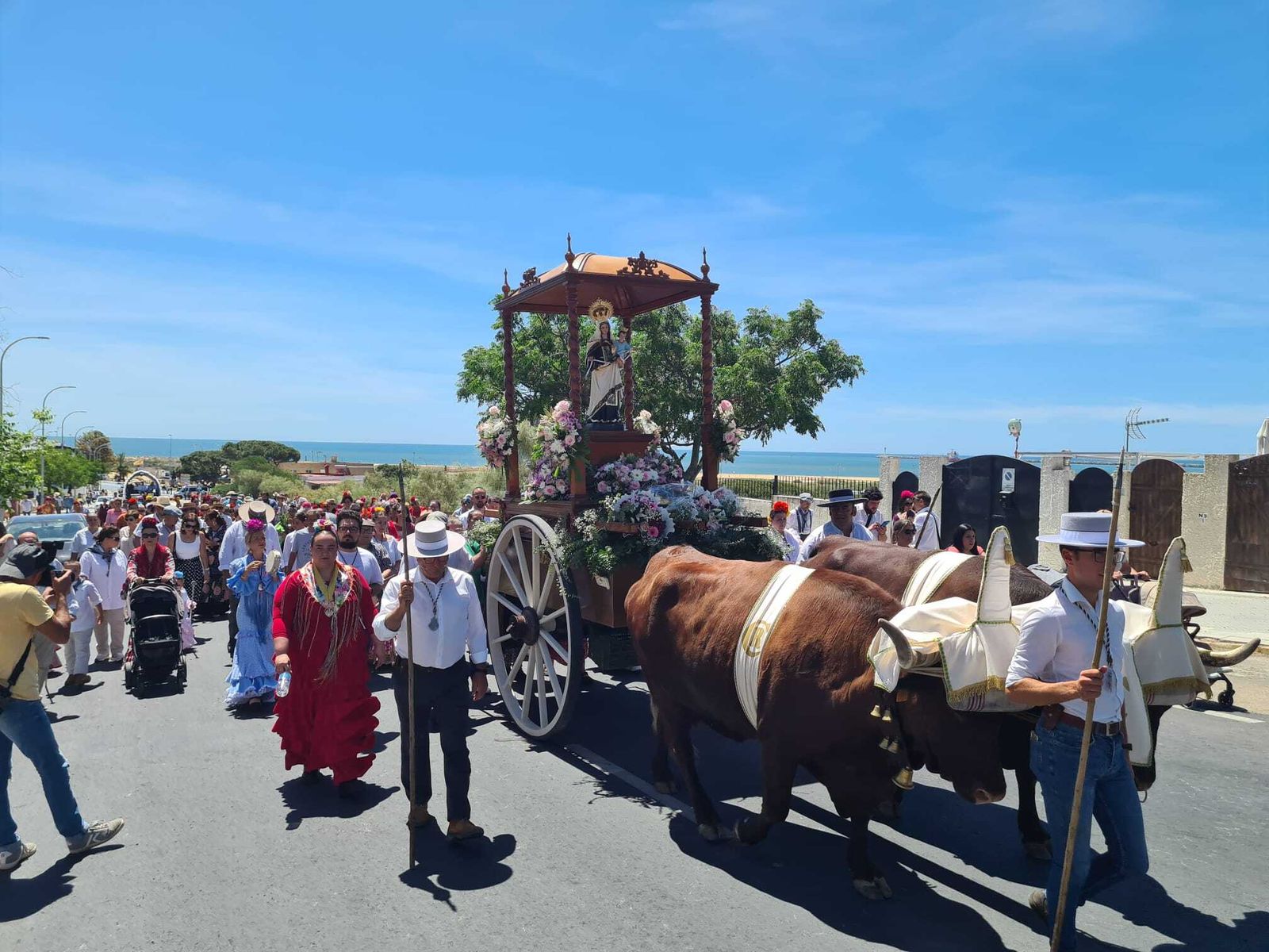 Fotografía de la Virgen del Carmen de Mazagón.