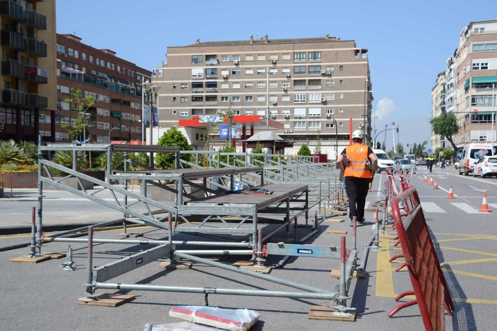 Así se prepara la zona del desfile de las Fuerzas Armadas