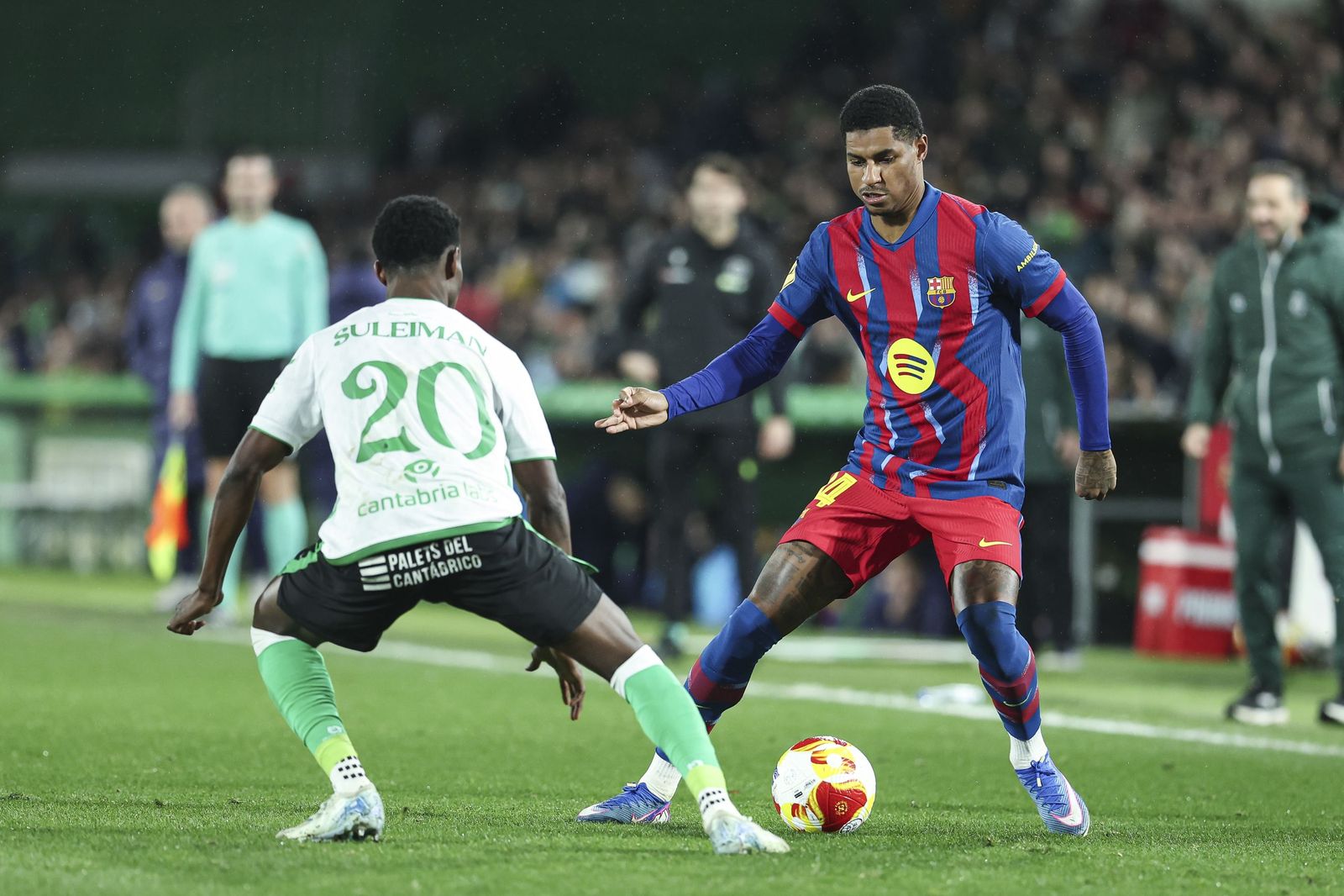 Las fotos del Racing-Barcelona de Copa