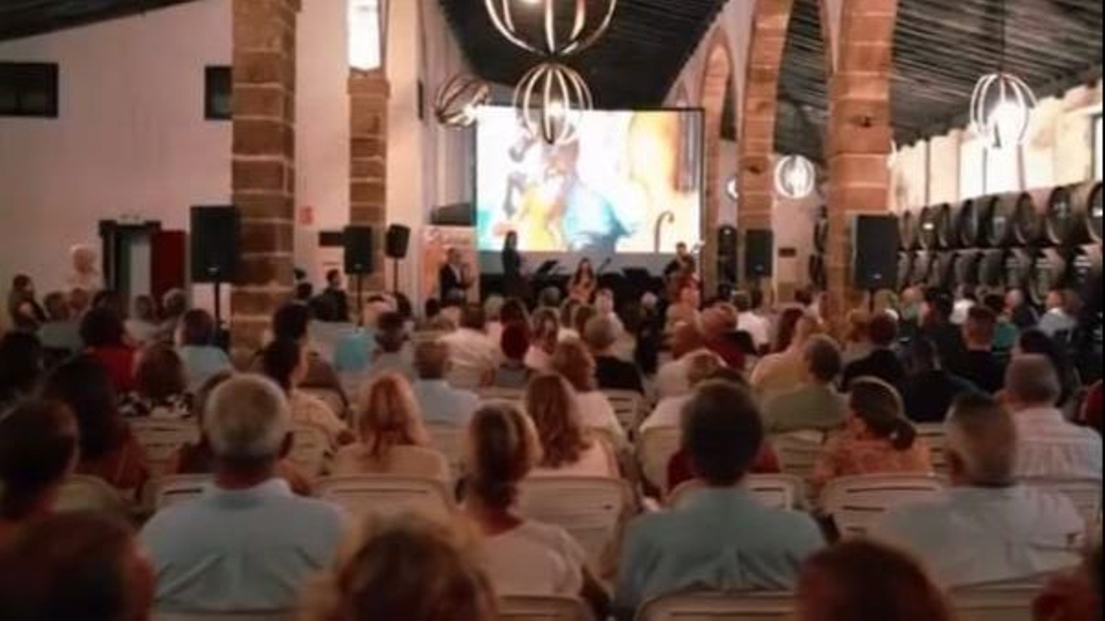 Una imagen del evento, celebrado en la bodega del Castillo de San Marcos.