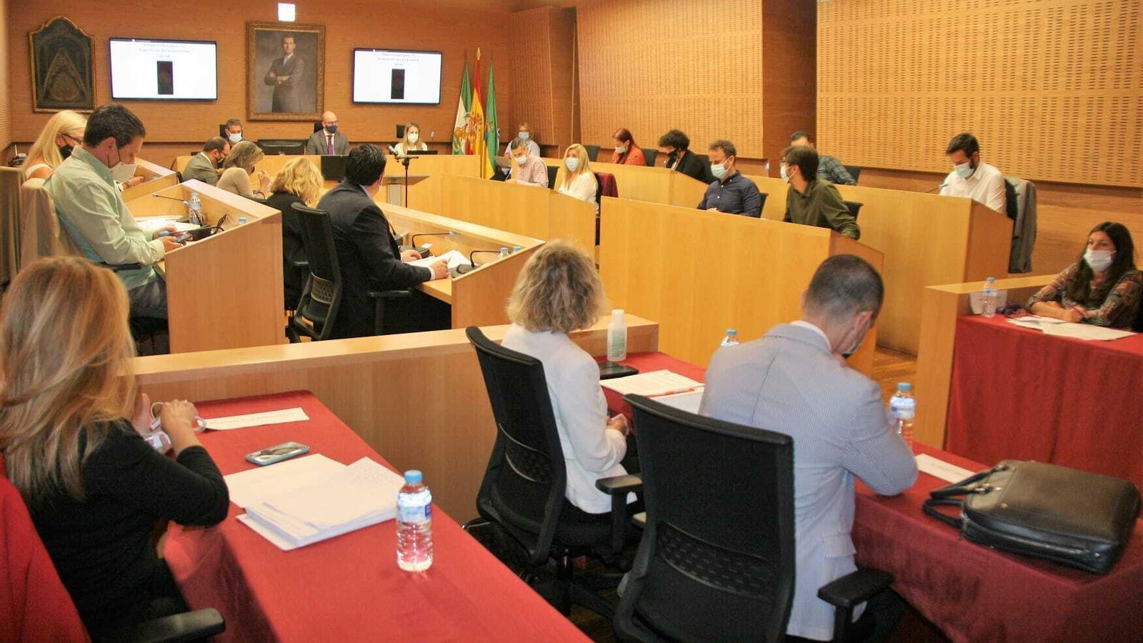 Una imagen del último pleno municipal, donde se debatió el retraso de los presupuestos.