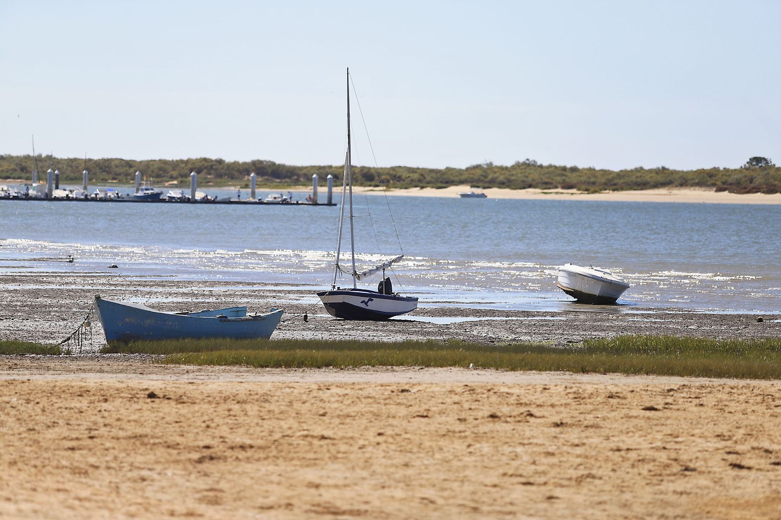 Imágenes de las playas de Huelva en el sábado 15 de agosto