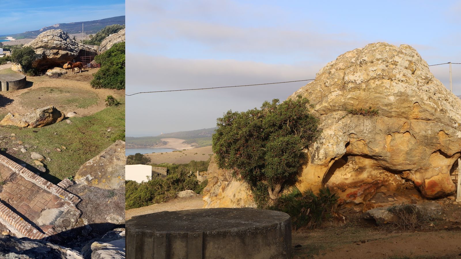 Abrigo del Chaparral II usado como establo en la actualidad.