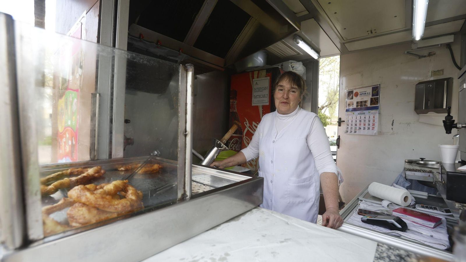 El puesto de Churros de Santos Martíres