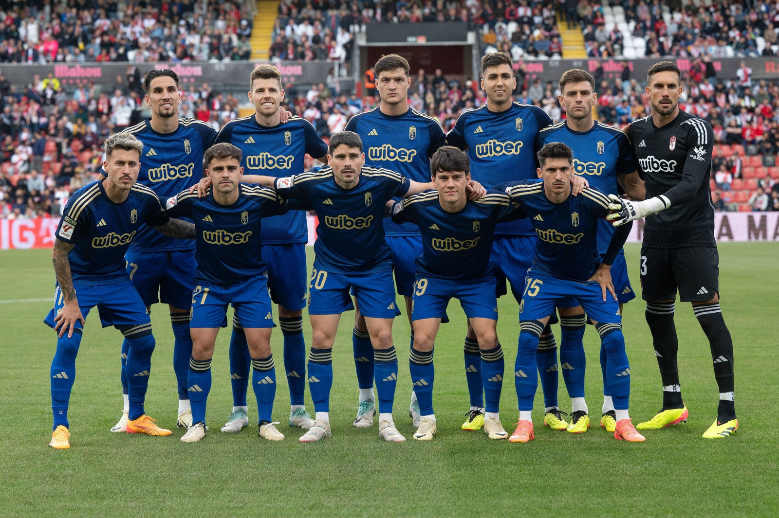 Once inicial del Granada ante el Rayo
