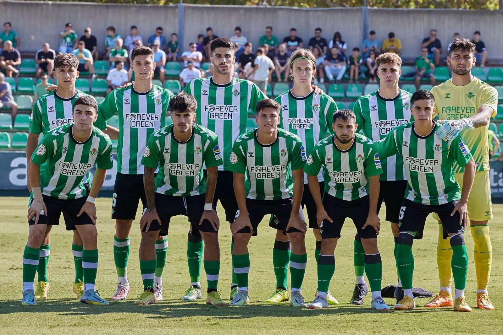 Formación que presentó el Betis Deportivo en el partido contra el Sevilla Atlético.