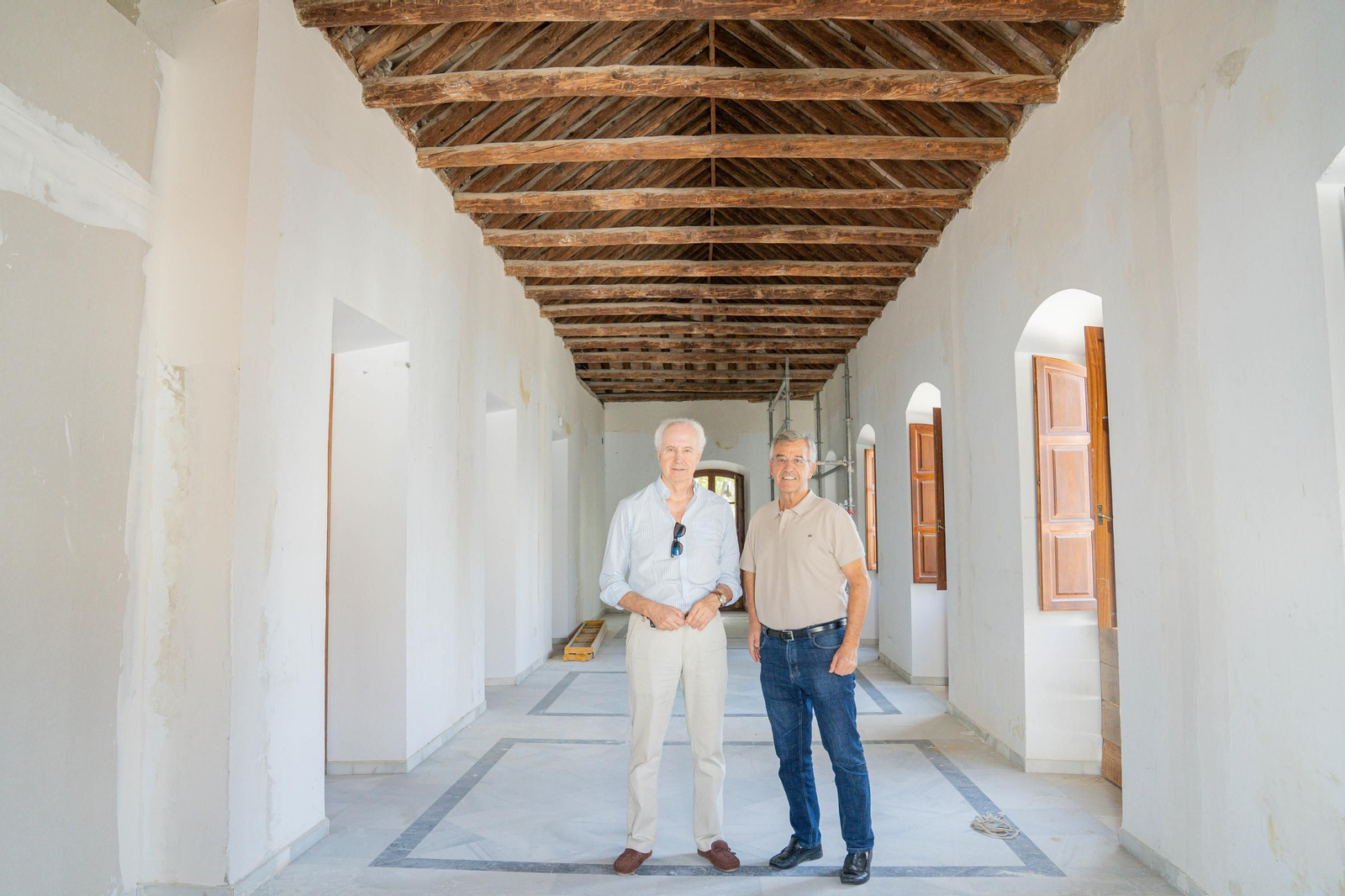 La visita institucional a las obras de ampliación del Museo Arqueológico.