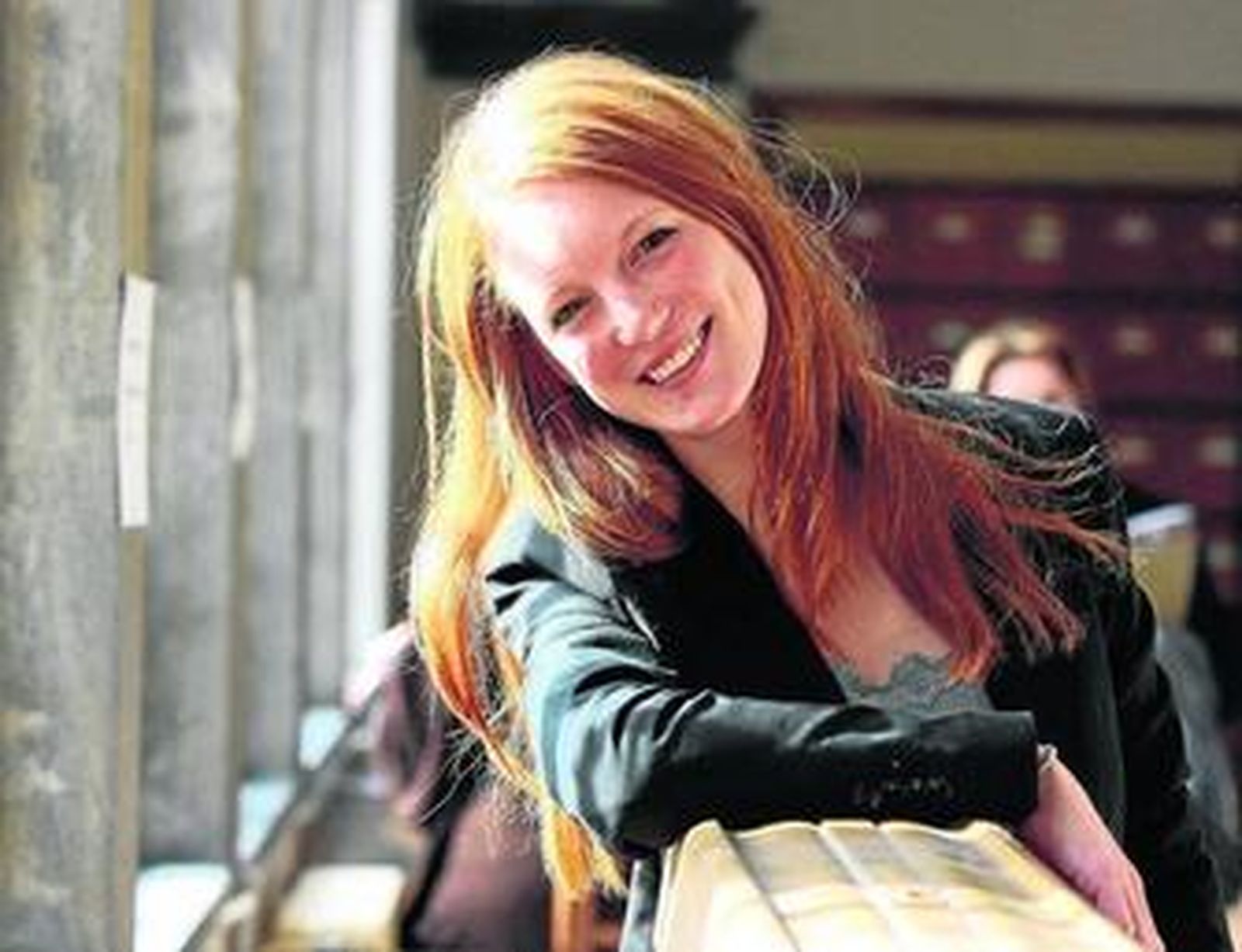 Carolin Gehrmann, tras la conferencia ayer en la Facultad de Traducción e Interpretación de Granada.