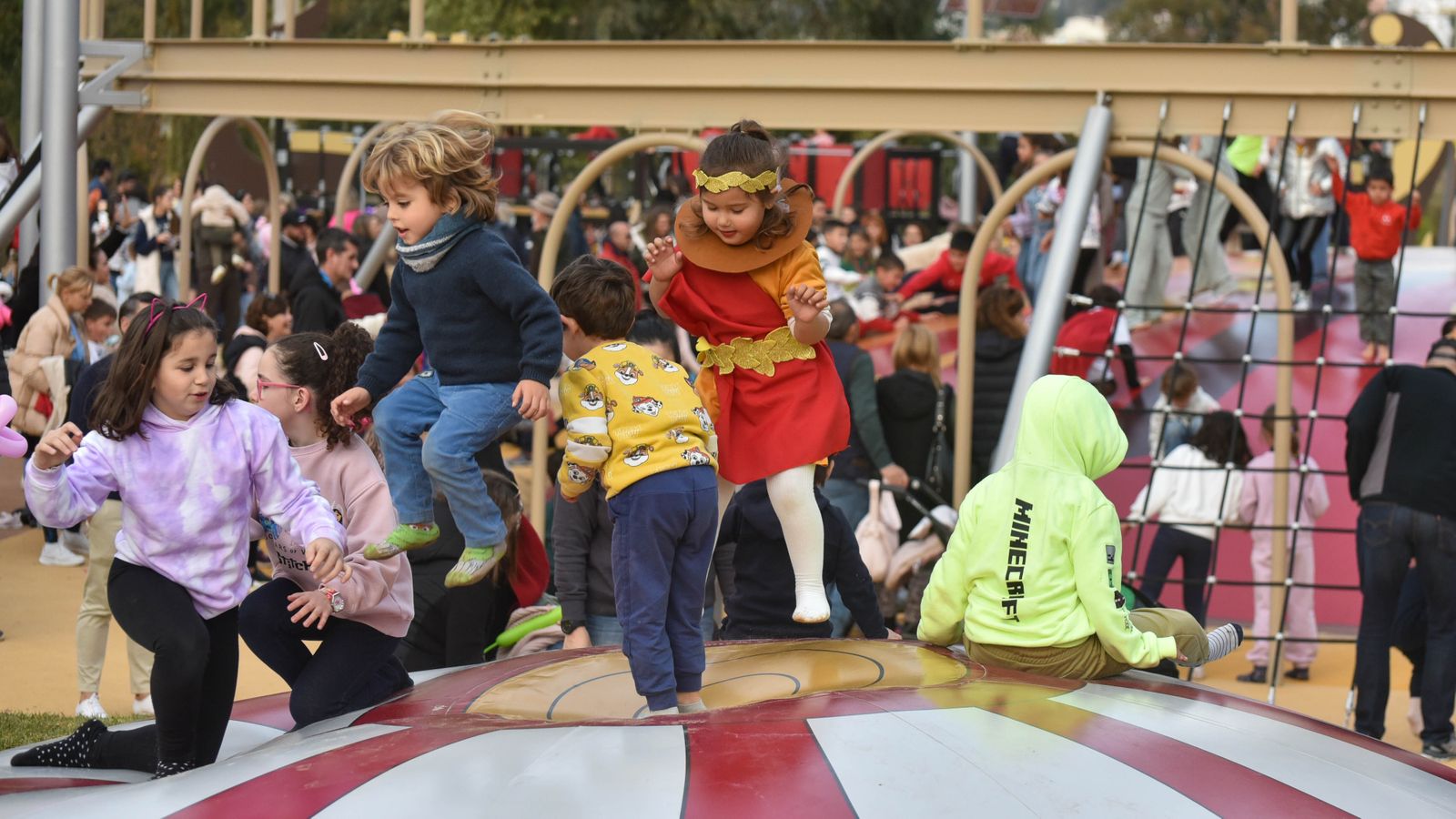 La inauguración del parque Barbésula en Guadiaro, en imágenes