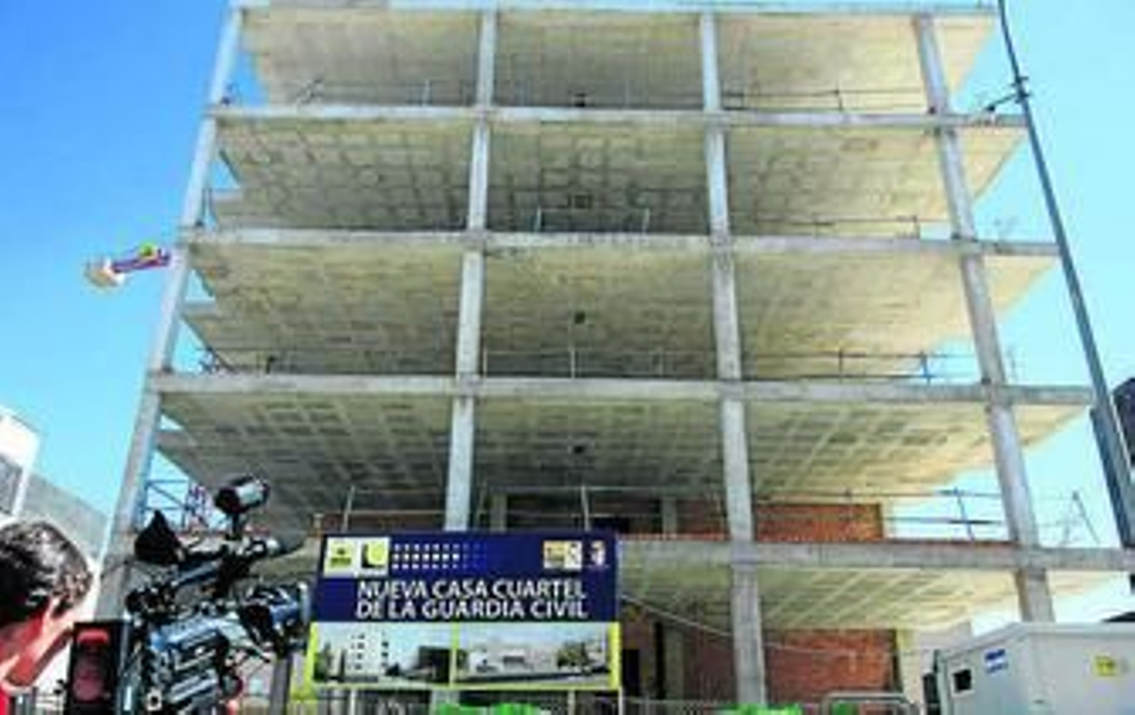 Obras del nuevo cuartel de la Guardia Civil. Obras del nuevo cuartel de la Guardia Civil.