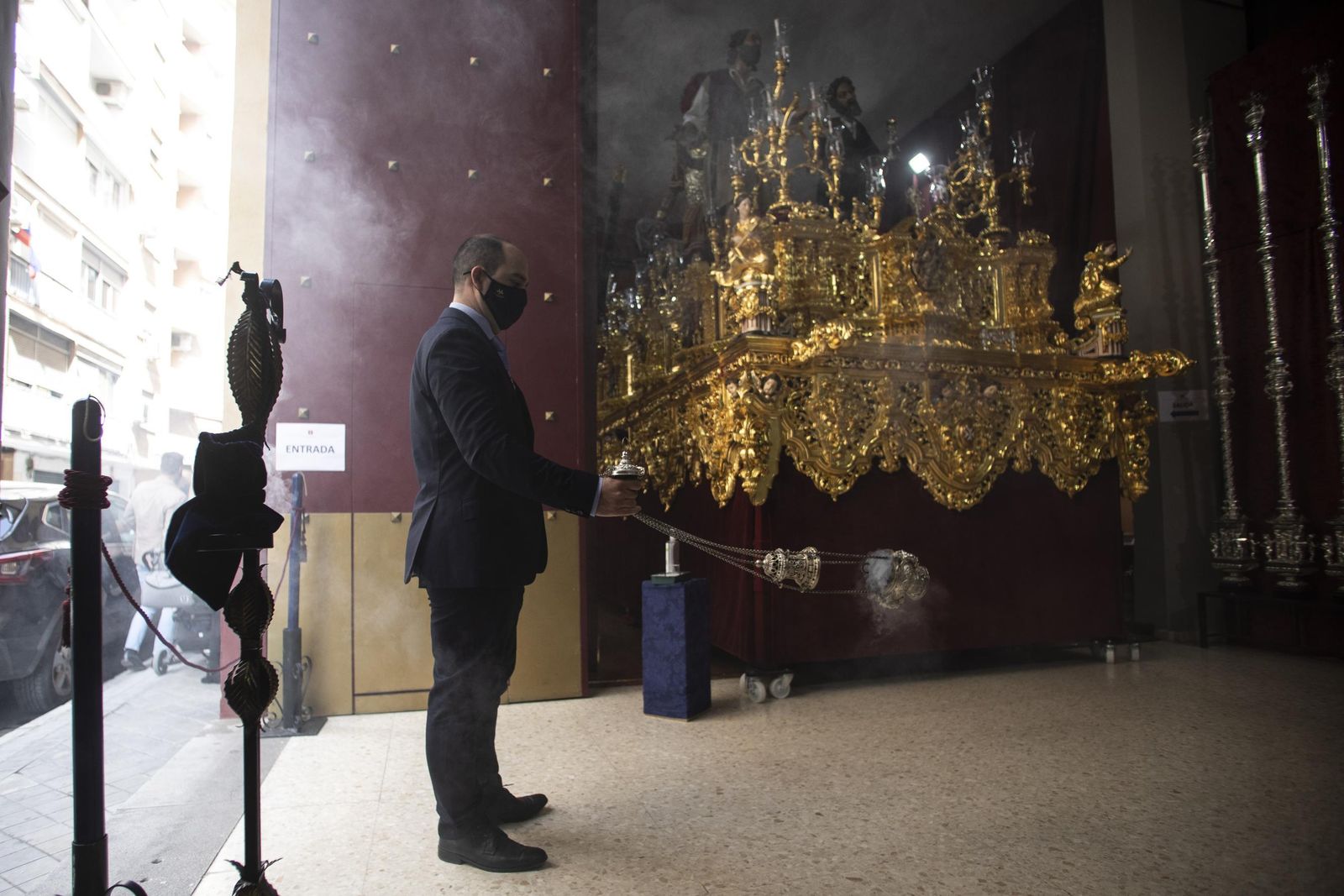 Fotos: La cofradía del Despojado, en San Andrés y con exposición