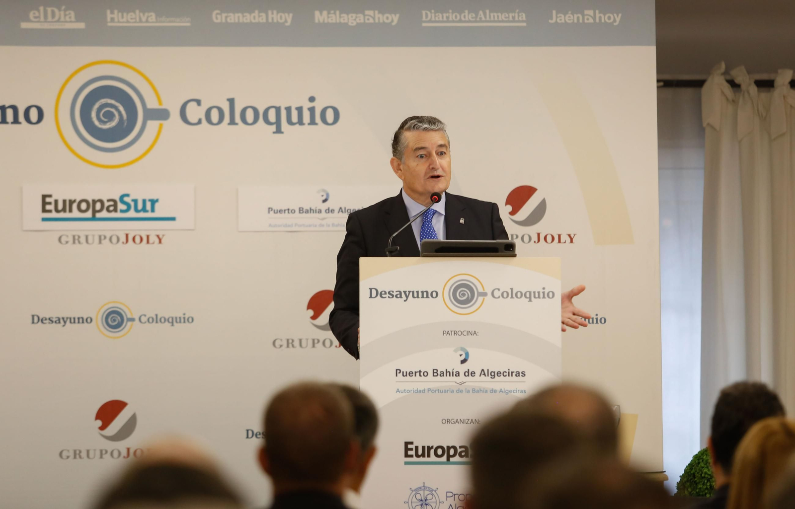 Las fotos del desayuno coloquio de Europa Sur y el Propeller Club de Algeciras con Antonio Sanz