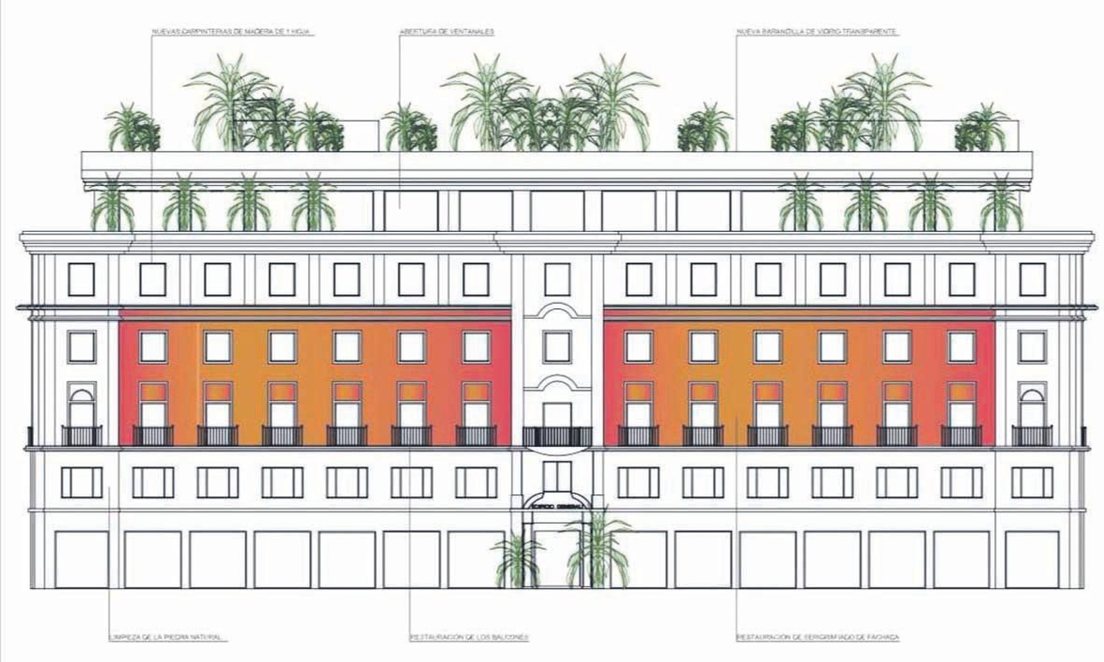 Así quedará la fachada del nuevo hotel