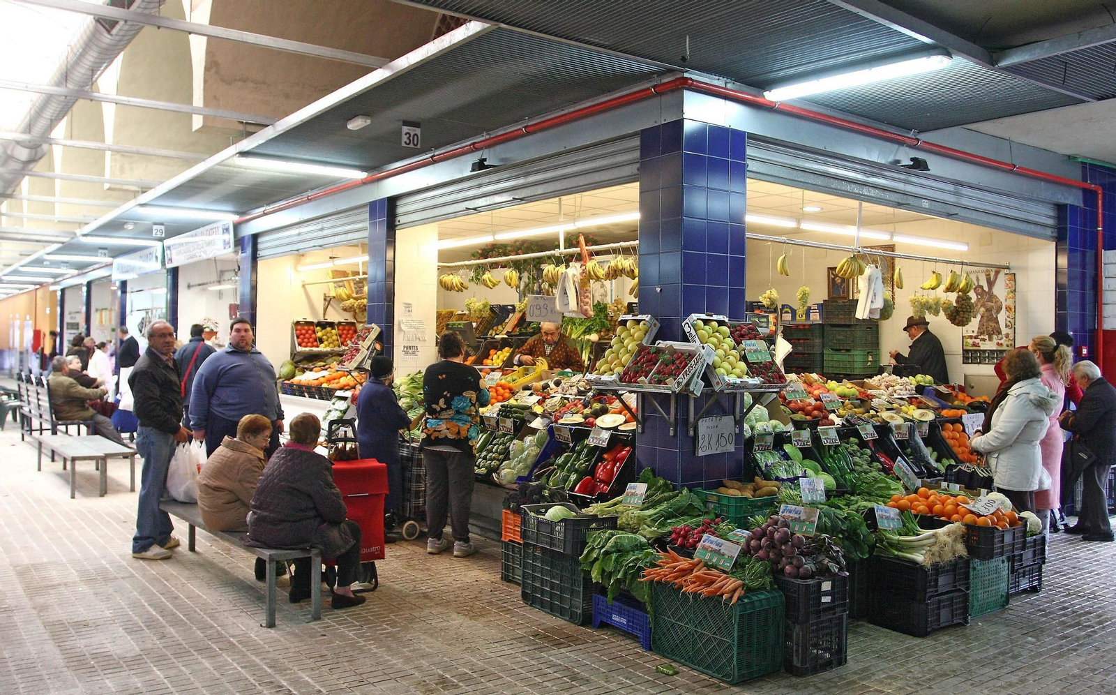 El mercado de abastos de la Candelaria, en una imagen de archivo.