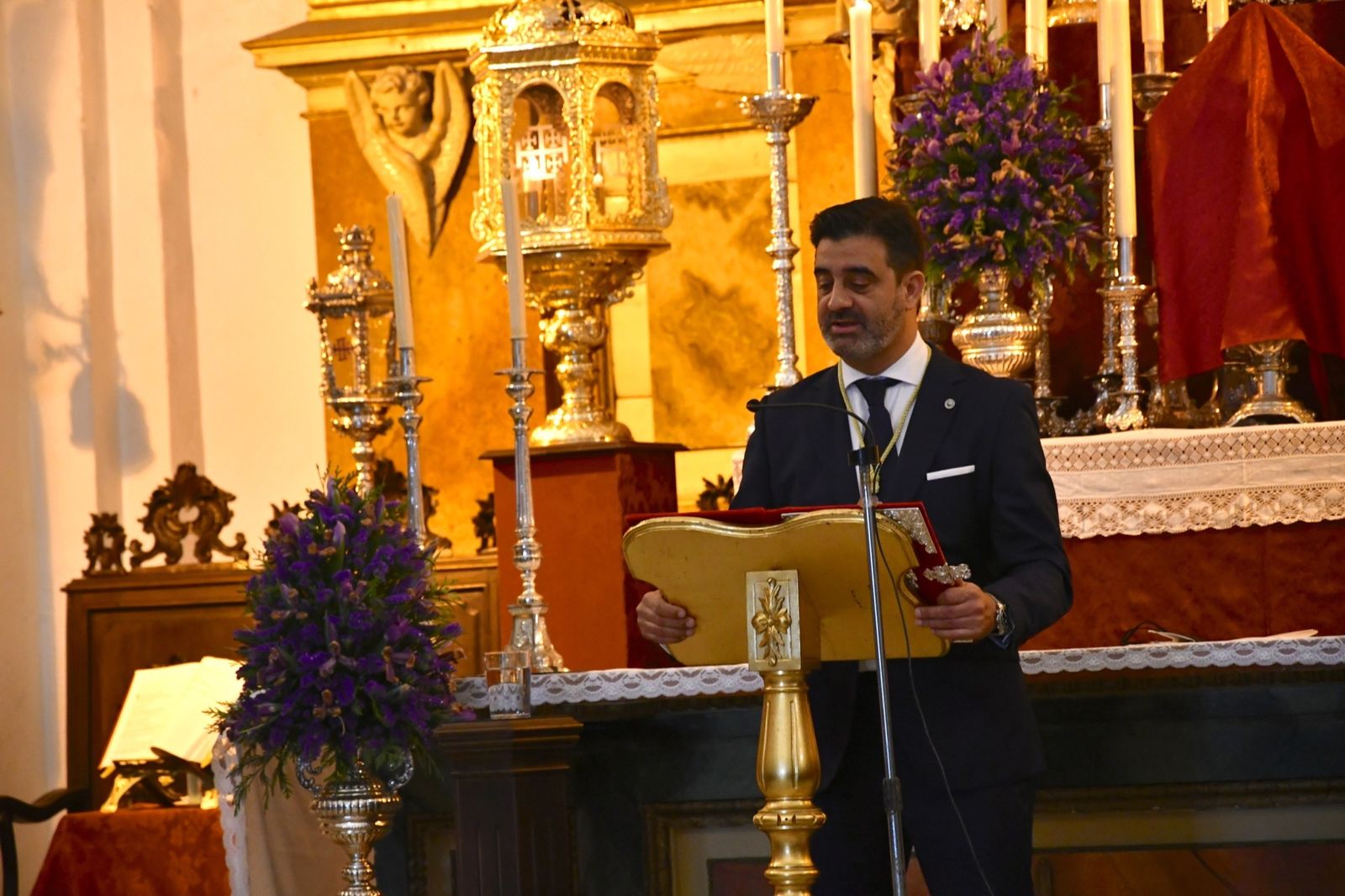 David Mangas pronuncia su pregón.